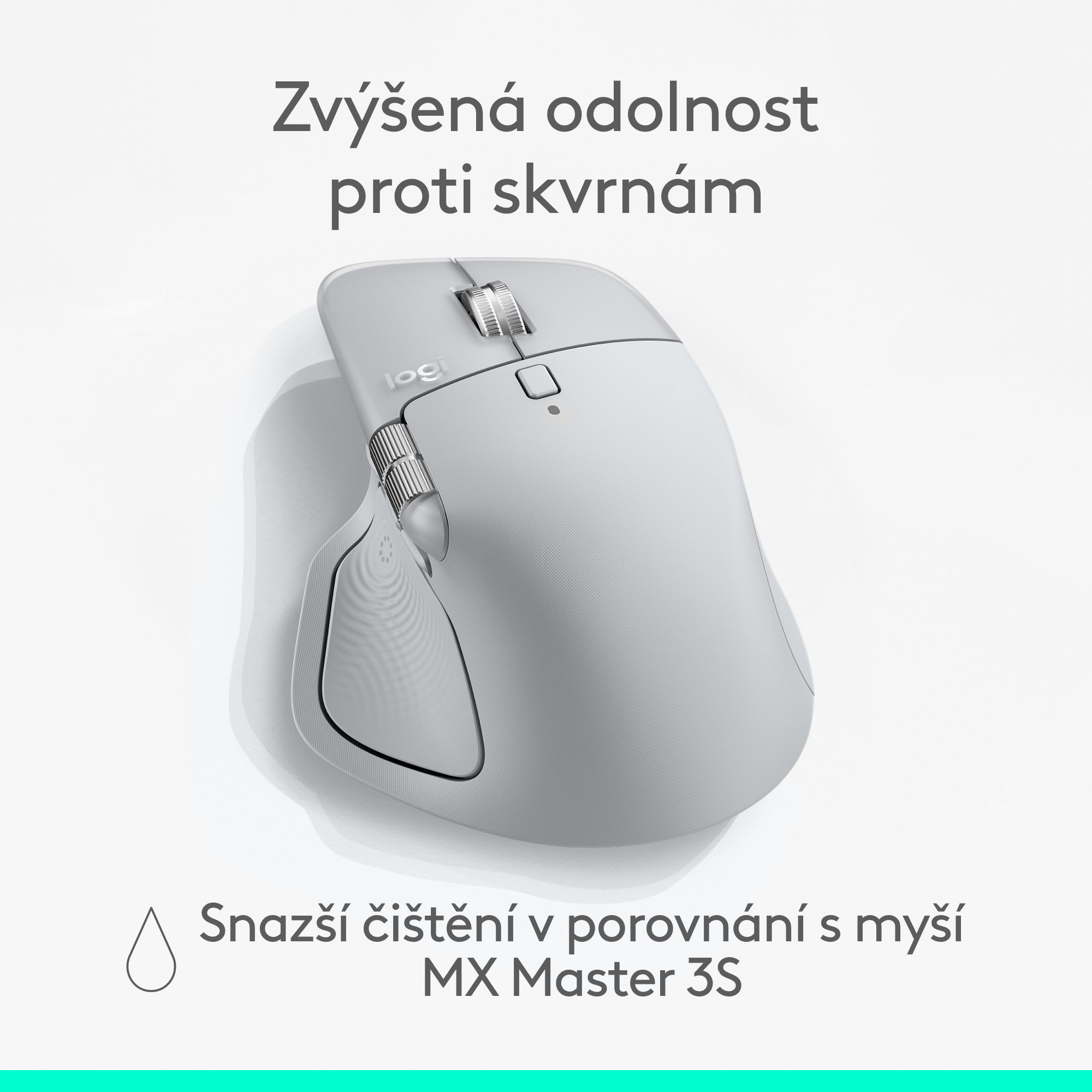 Logitech MX Master 4 - PALE GREY - EMEA