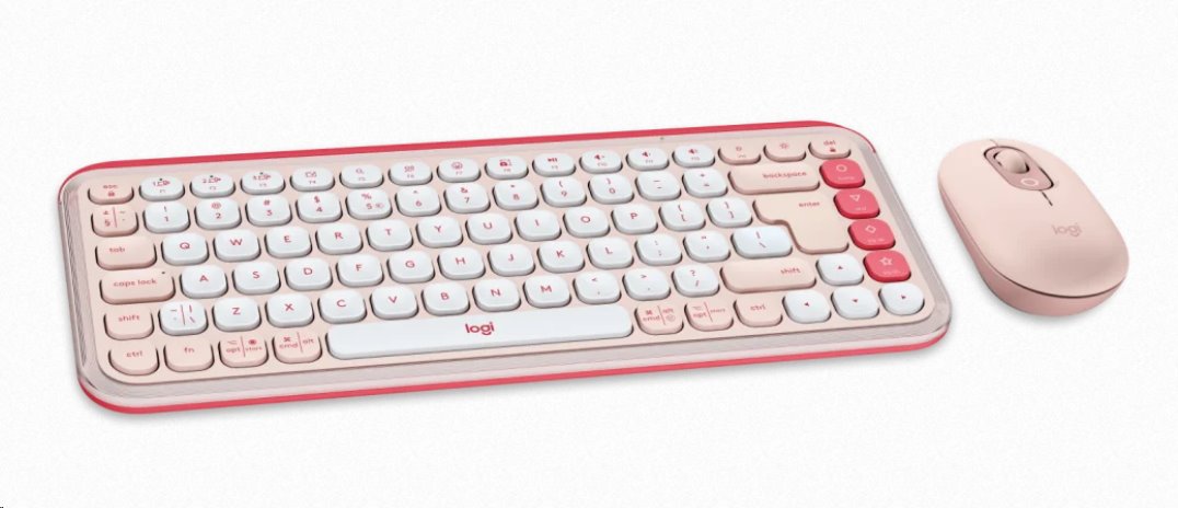 Logitech POP ICON COMBO - ROSE - US INT'L - BT - INTNL