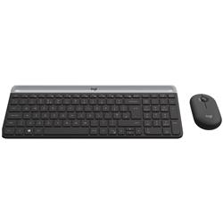 Logitech Slim Wireless Keyboard and Mouse Combo MK470 - GRAPHITE - UK - INTNL