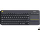 Logitech Wireless Touch Keyboard K400 Plus - EMEA - Czech layout - Black