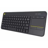 Logitech Wireless Touch Keyboard K400 Plus - INTNL - US International layout - Black