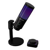 LORGAR mikrofon SMP40, RGB a externím mute tlačítkem, Černý