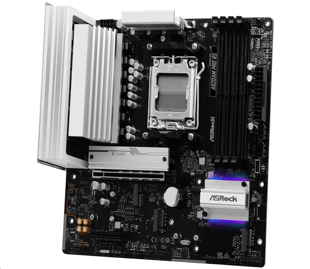 MB Asrock A620AM PRO RS /AM5/4xDDR5/M.2/HDMI/DP/mATX