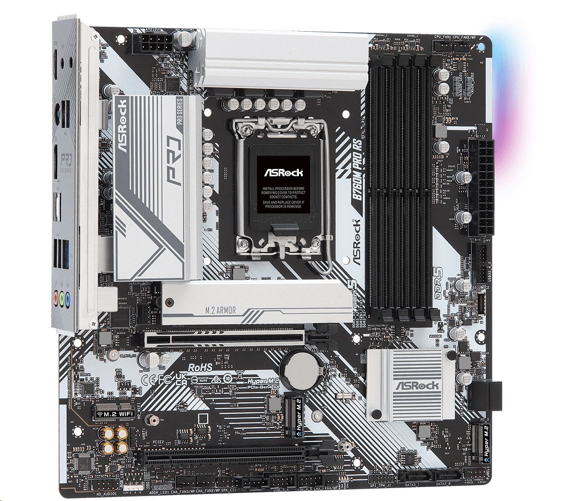 MB Asrock B760M PRO RS /LGA1700/4xDDR5/M.2/HDMI/DP/mATX