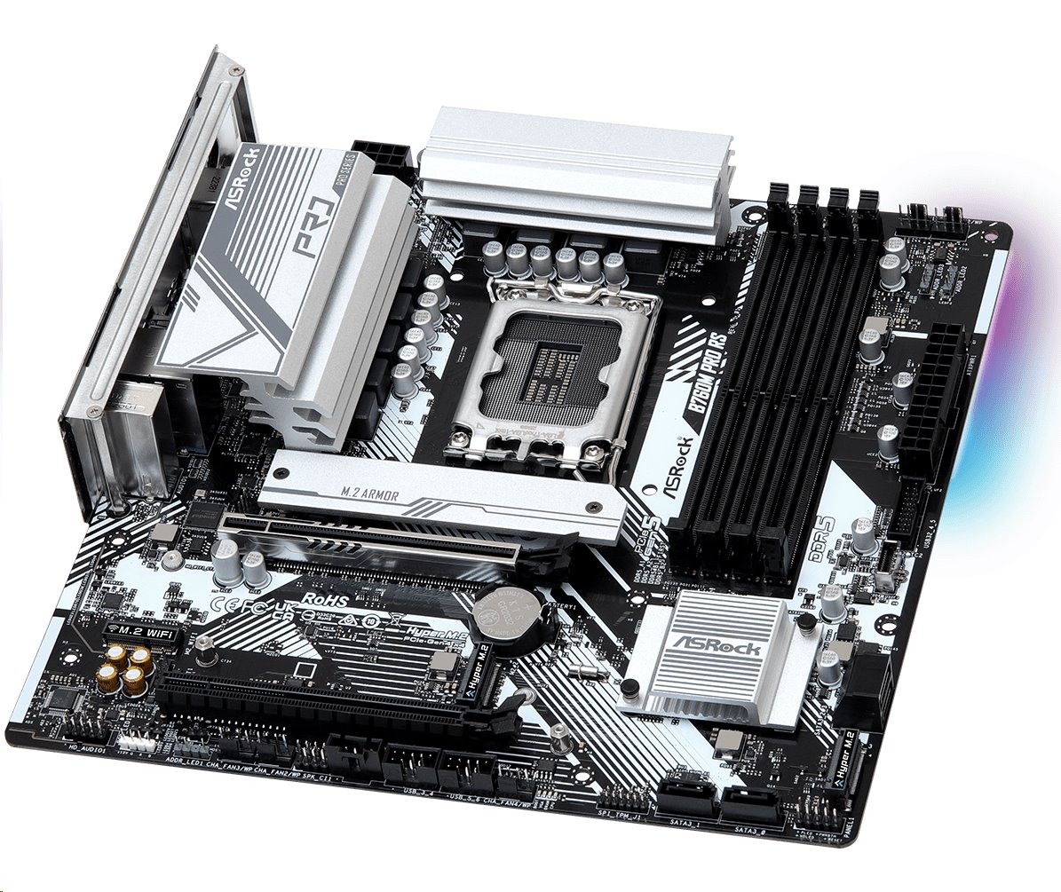 MB Asrock B760M PRO RS /LGA1700/4xDDR5/M.2/HDMI/DP/mATX