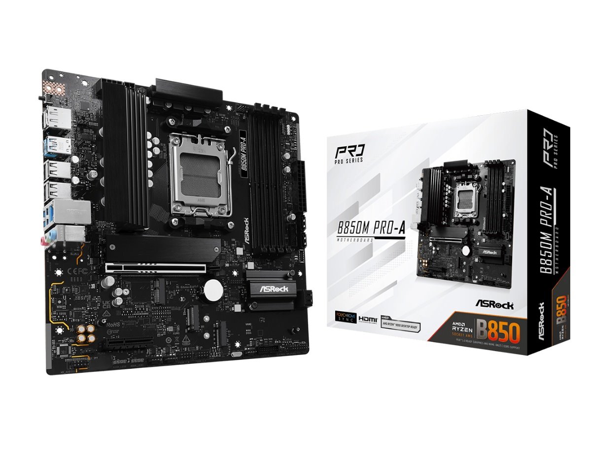 MB Asrock B850M PRO-A /AM5/4xDDR5/M.2/HDMI/DP/mATX