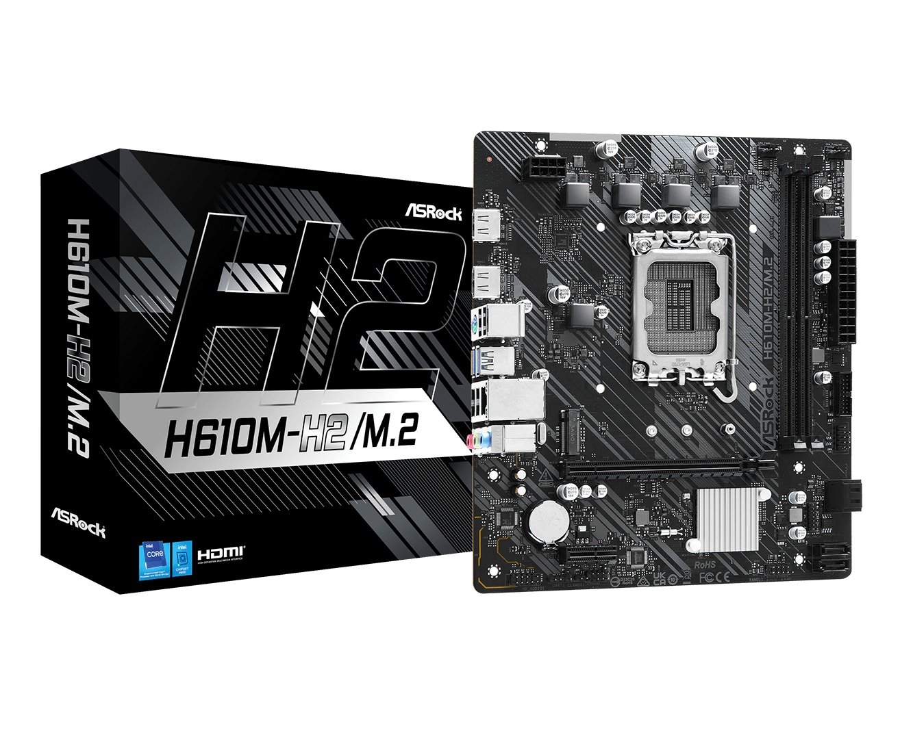 MB Asrock H610M-H2/M.2 /LGA1700/2xDDR4/M.2/HDMI/mATX