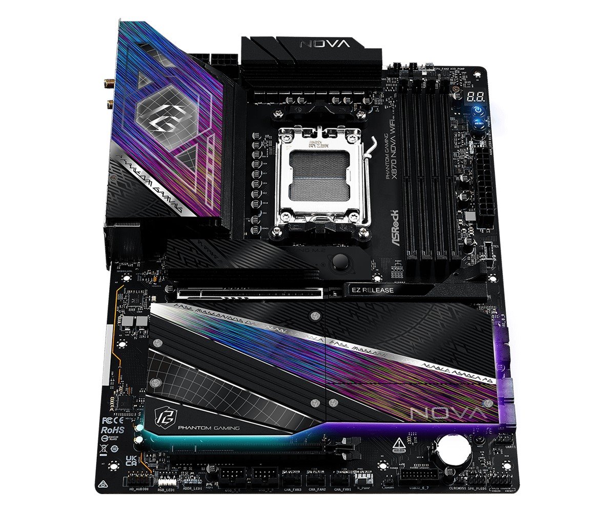 MB Asrock Phantom Gaming X870 Nova WIFI /AM5/4xDDR5/M.2/W7+BT5.4/HDMI/USB4/ATX
