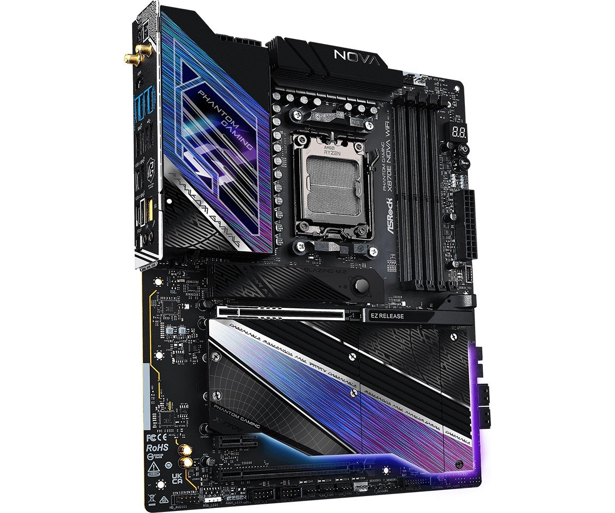 MB Asrock Phantom Gaming X870E Nova WIFI /AM5/4xDDR5/M.2/W7+BT5.4/HDMI/USB4/ATX