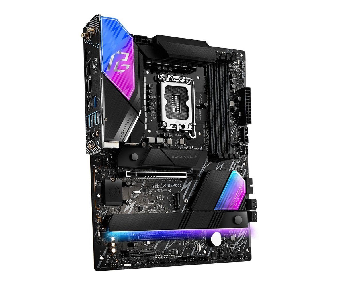 MB Asrock Phantom Gaming Z890 Lightning WIFI /LGA1851/4xDDR5/M.2/W7+BT5.4/HDMI/TB4/ATX