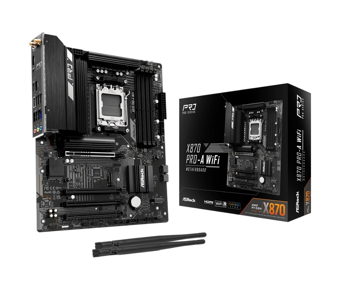 MB Asrock X870 PRO-A WIFI /AM5/4xDDR5/M.2/W7+BT5.4/HDMI/USB4/ATX