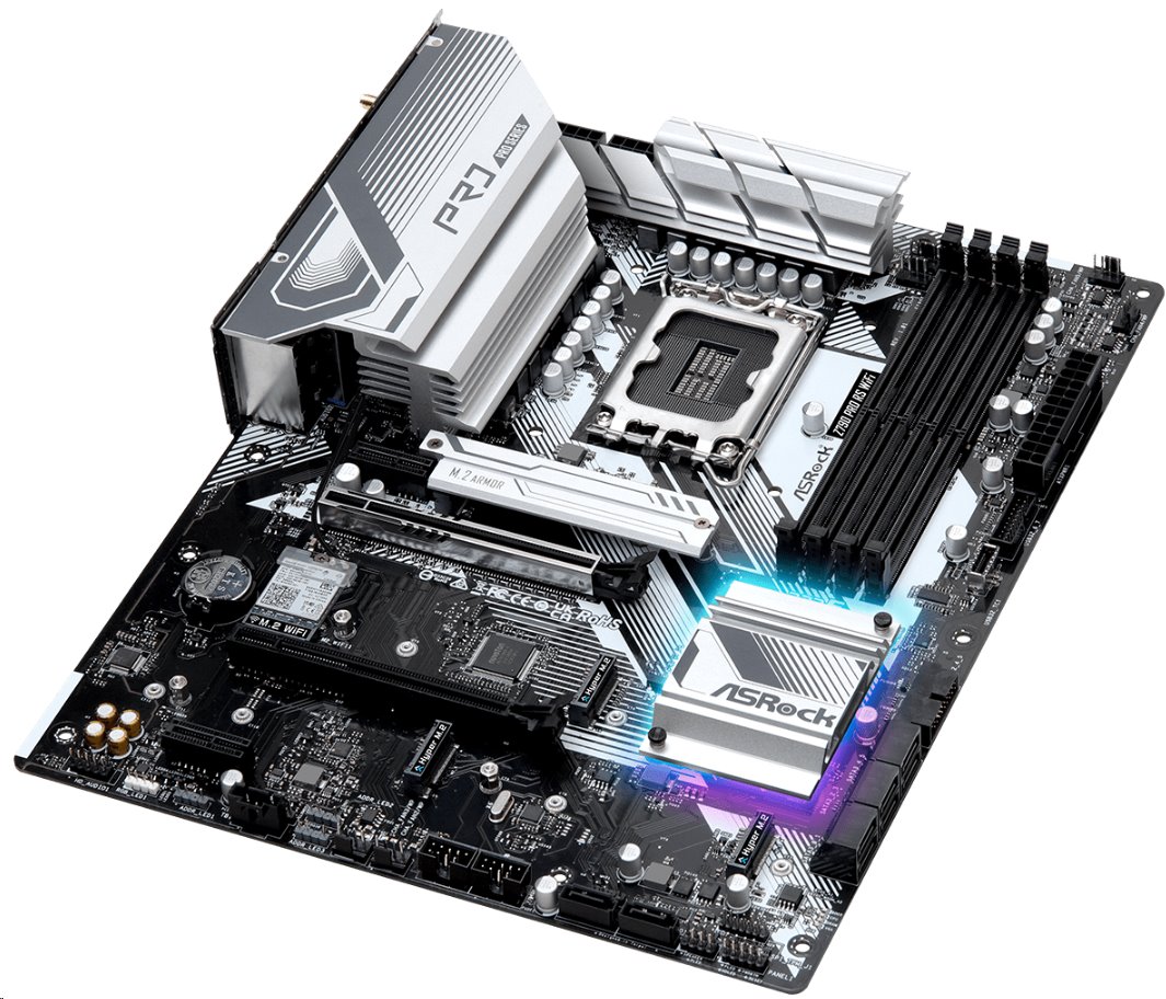 MB Asrock Z790 PRO RS WIFI /LGA1700/4xDDR5/M.2/W6E+BT5.3/HDMI/DP/eDP/ATX