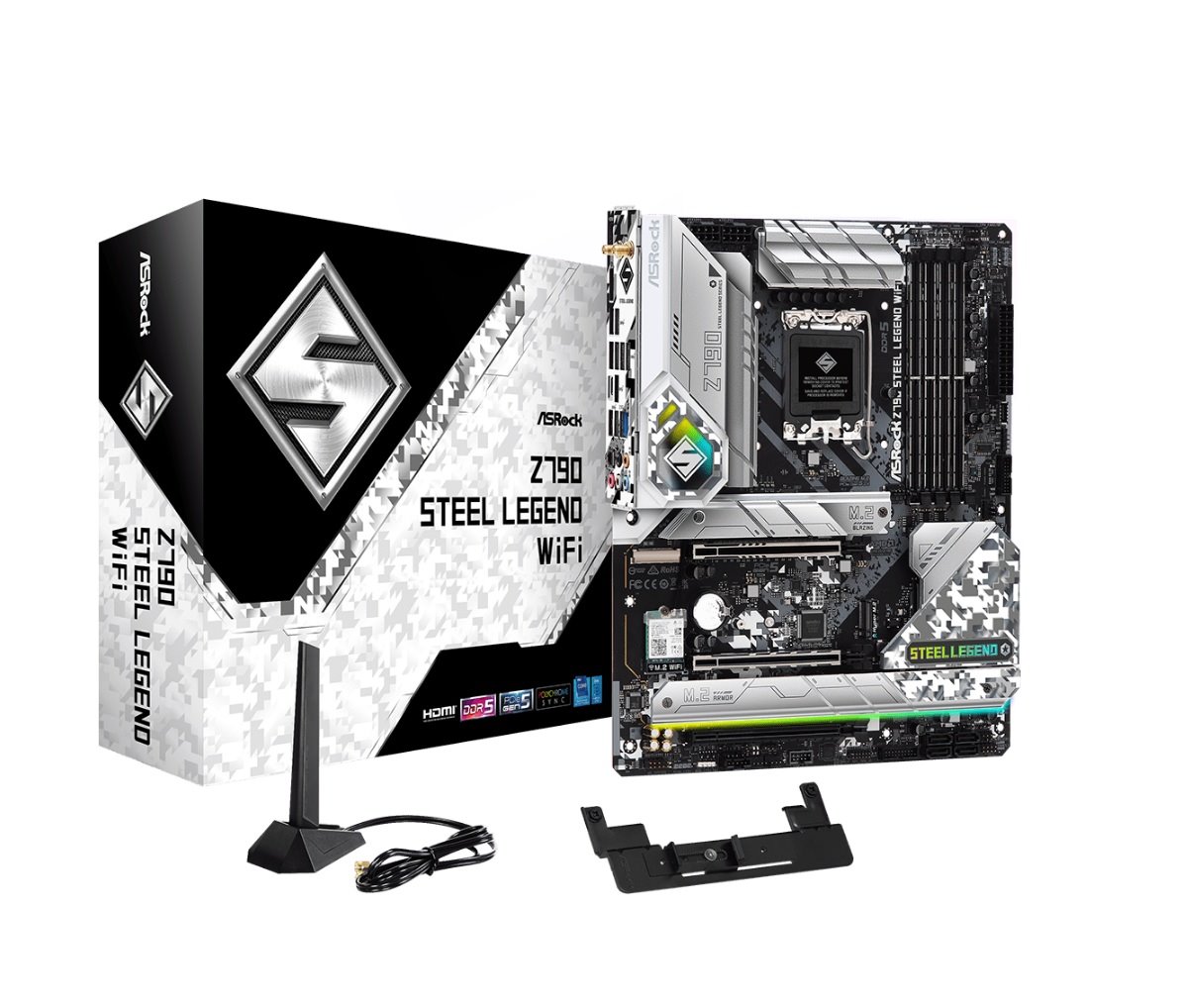 MB Asrock Z790 STEEL LEGEND WIFI /LGA1700/4xDDR5/M.2/W6E+BT5.3/HDMI/DP/ATX