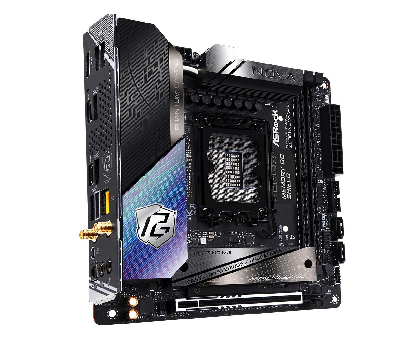 MB Asrock Z890I NOVA WIFI /LGA1851/2xDDR5/M.2/W7+BT5.4/HDMI/TB4/mITX