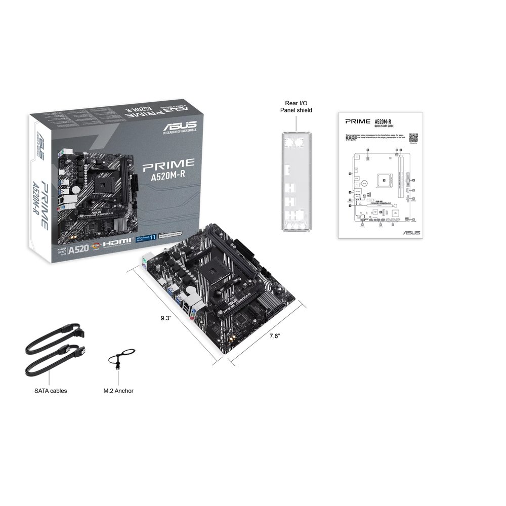 MB ASUS Prime A520M-R /AM4/2xDDR4/M.2/HDMI/mATX