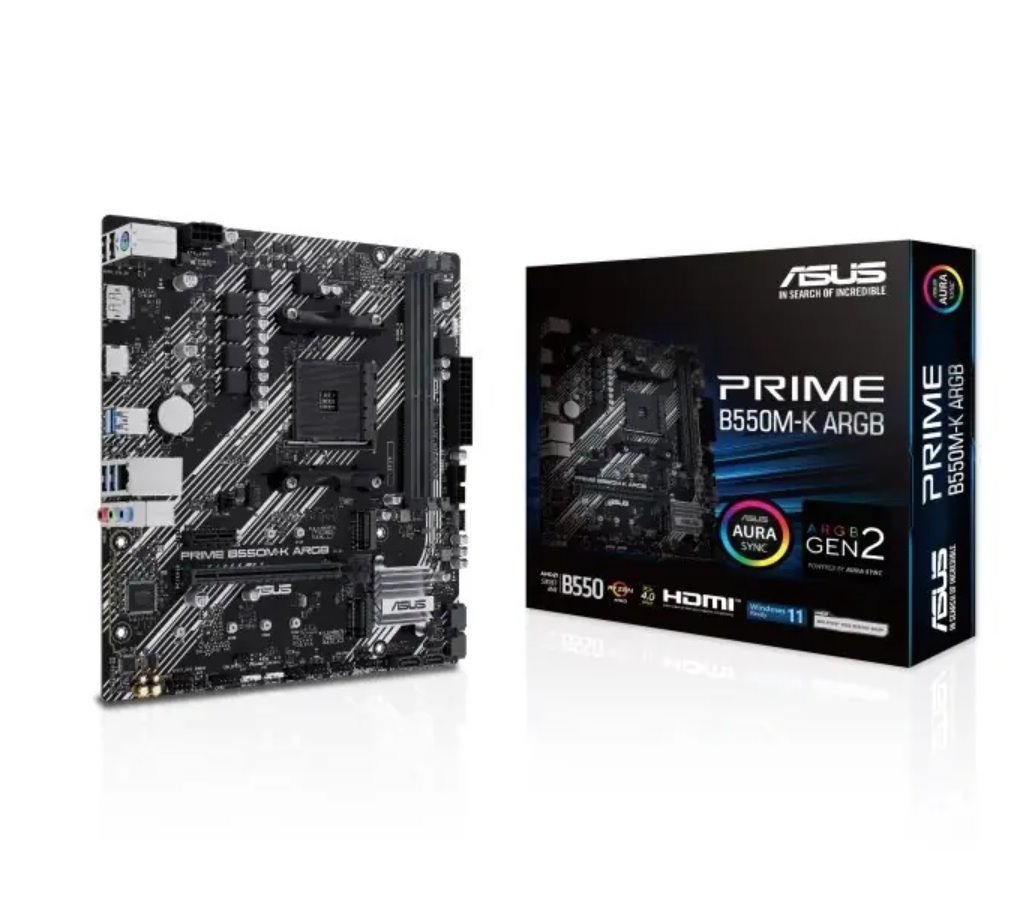 MB ASUS Prime B550M-K ARGB /AM4/2xDDR4/M.2/HDMI/DP/mATX