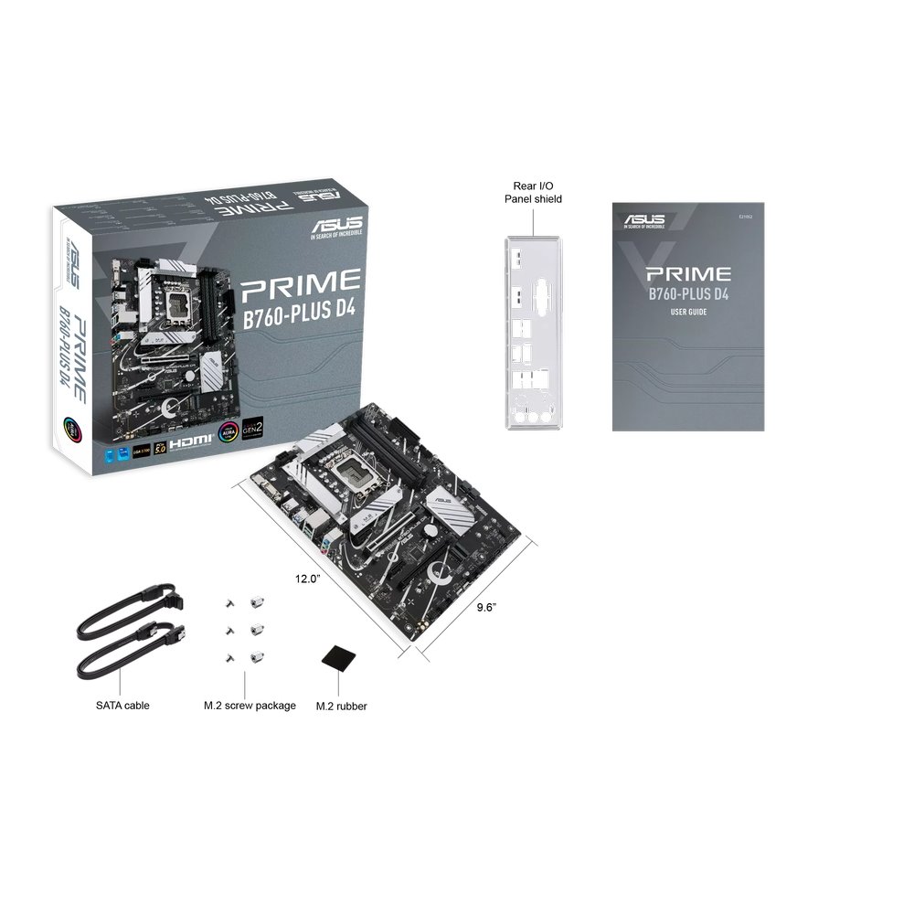 MB ASUS Prime B760-PLUS D4 /LGA1700/4xDDR4/M.2/HDMI/DP/D-sub/ATX