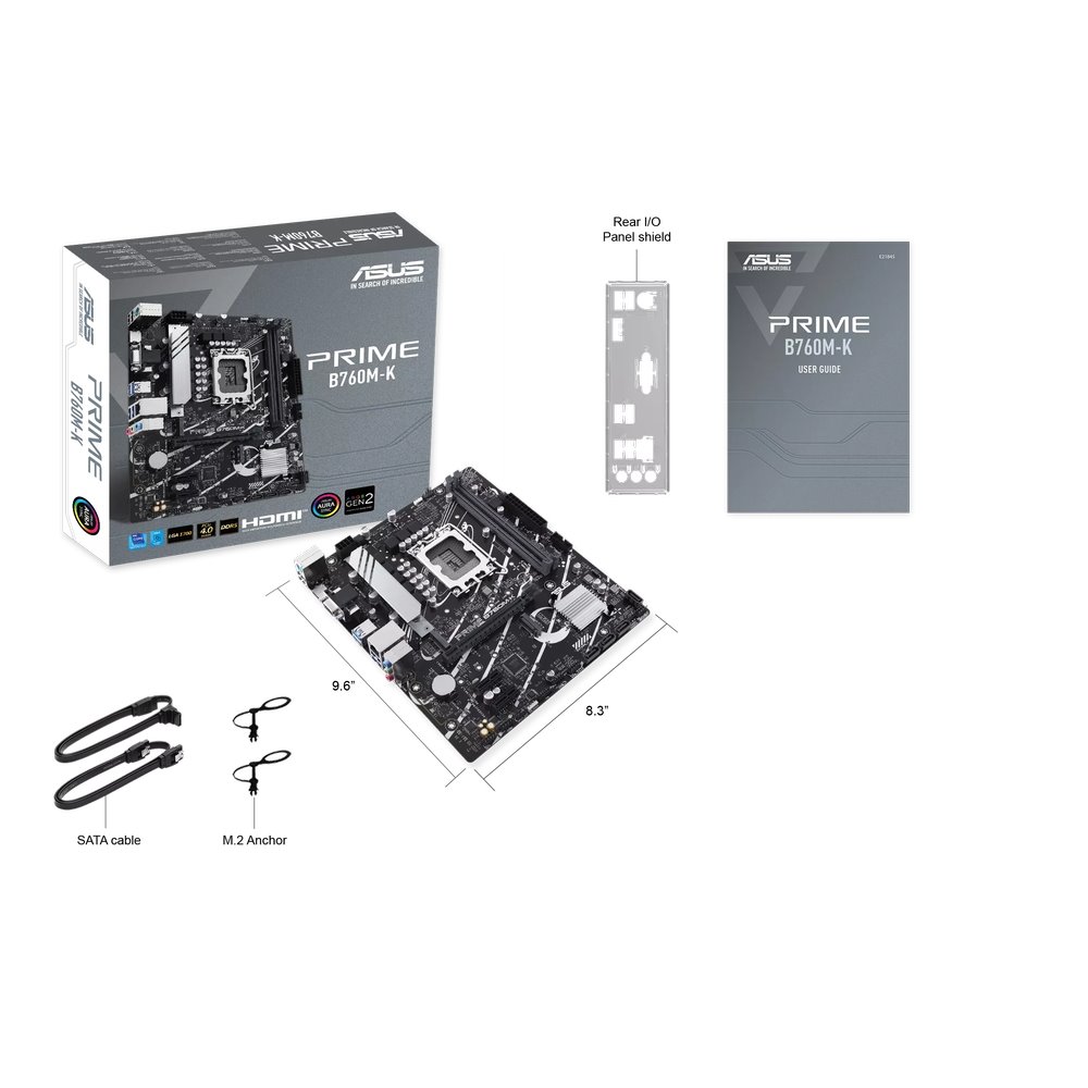 MB ASUS Prime B760M-K /LGA1700/2xDDR5/M.2/HDMI/D-sub/mATX
