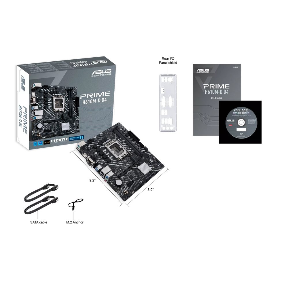 MB ASUS Prime H610M-D D4 /LGA1700/2xDDR4/M.2/HDMI/D-sub/mATX