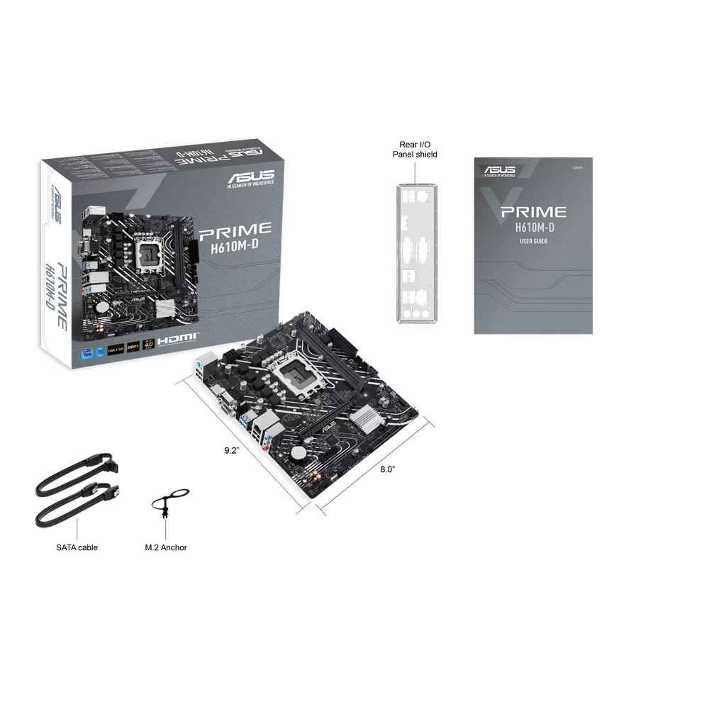 MB ASUS Prime H610M-D /LGA1700/2xDDR5/M.2/HDMI/D-sub/mATX