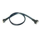 MCIO×8 rovný -> SFF-8654-8i (SlimSAS ×8 Slimline 8x) rovný, 80cm,, kabel