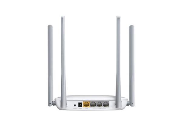 Mercusys Wireless N Router 300Mbps , Qualcomm, 2T2R, 2.4GHz, 802.11b/g/n,1 10/100M WAN+4 10/100M LAN, 4x anténa