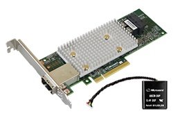 Microsemi Adaptec SmartRAID 3154-8i8e Single, 4GB+cache, 2/2x SFF-8643/8644, 12Gbps, PCIe x8, SSD cache