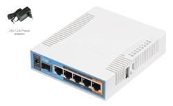 MikroTik Access point +L4, 720MHz, 5x LAN, 2,4GHz, 5GHz, 802.11b/g/n/a/ac, USB, 1x SFP