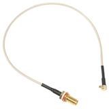 MikroTik koaxiální kabel MMCX vs. RPSMA pigtail, 26cm