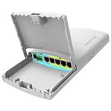 MikroTik Router 5x Gbit LAN, 800MHz, 128MB RAM, PoE in/out, SFP, +L4, zdroj