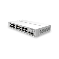 MikroTik Switch Cloud Router 24x GLAN 800MHz/512MB RAM/pasivní PoE-in/2x SFP/SFP+; rack