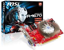 MSI VGA R4670 1GB D3 750/1746MHz HDMI+DVI+VGA FAN