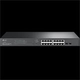 Omada 18-Port PoE+ Gigabit Smart Switch with 2 SFP Slots PORT: 16× Gigabit RJ45 Ports, 2× Gigabit SFP Slots SPEC: 802.3