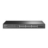 Omada 24-Port Gigabit L2+ Managed Switch with 4 SFP Slots PORT: 24× Gigabit RJ45 Ports, 4× Gigabit SFP Slots, RJ45/Micro