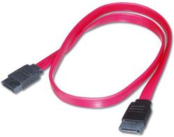 PremiumCord 0,5m datový kabel SATA 1.5/3.0 GBit/s červený