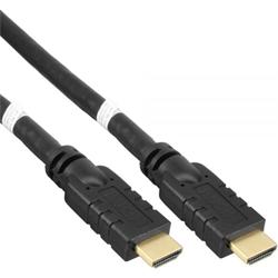 PremiumCord HDMI High Speed with Ether.4K@60Hz kabel se zesilovačem,15m, 3x stínění, M/M, zlacené konektory,