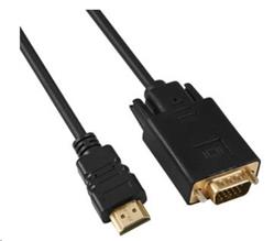 PremiumCord Kabel s HDMI na VGA prevodníkem, délka kabelu 2m