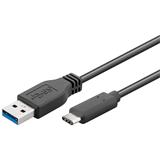 PremiumCord Kabel USB 3.2 konektor C/male - USB 3.0 A/male, černý, 0,5m