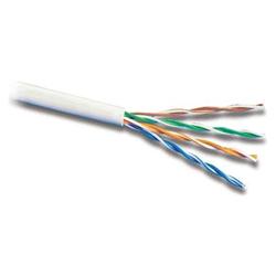 PremiumCord kabel UTP Cat5E 4x2, lanko, AWG24/7, čistá měď , 305m box, plášť PVC, šedá
