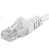 PremiumCord Patch kabel Cat5E UTP, délka 1m, bílá