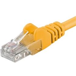 PremiumCord Patch kabel Cat6 UTP, délka 5m, žlutá