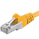 PremiumCord Patch kabel Cat6a S-FTP, AWG 26/7, délka 1.5m žlutá