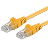 PremiumCord Patch kabel UTP RJ45-RJ45 level 5e 0.25m žlutá