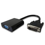 PremiumCord převodník DVI na VGA s krátkým kabelem - černý