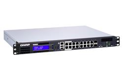 QNAP 1G switch QGD-1600P-8G: 16x 1G port RJ-45 PoE (14x RJ-45 a 2x kombinované SFP+ / RJ-45)