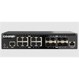 QNAP řízený switch QSW-M3216R-8S8T (8x 10GbE porty + 8x 10G SFP+ porty, poloviční šířka)