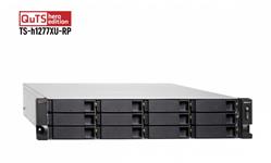 QNAP TS-h1277XU-RP-3700X-128G, 2U, 12-bay NAS, ZFS, AMD Ryzen 7 3700X OC 3.4 GHz, 128GB, 2x GLAN, 2/2x 10GbE SFP+/RJ45