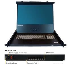 Raritan 17" LCD šuflík + KVM 8-port, 1 user