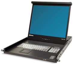 Raritan 19" LCD šuflík s DVI/VGA, touchpad, 1280 x 1024px, USB 2.0 port
