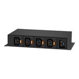 Raritan mini-PDU, unit metered & outlet switched, 1F/16A, 4xC13, 44 x 220 x 133 mm